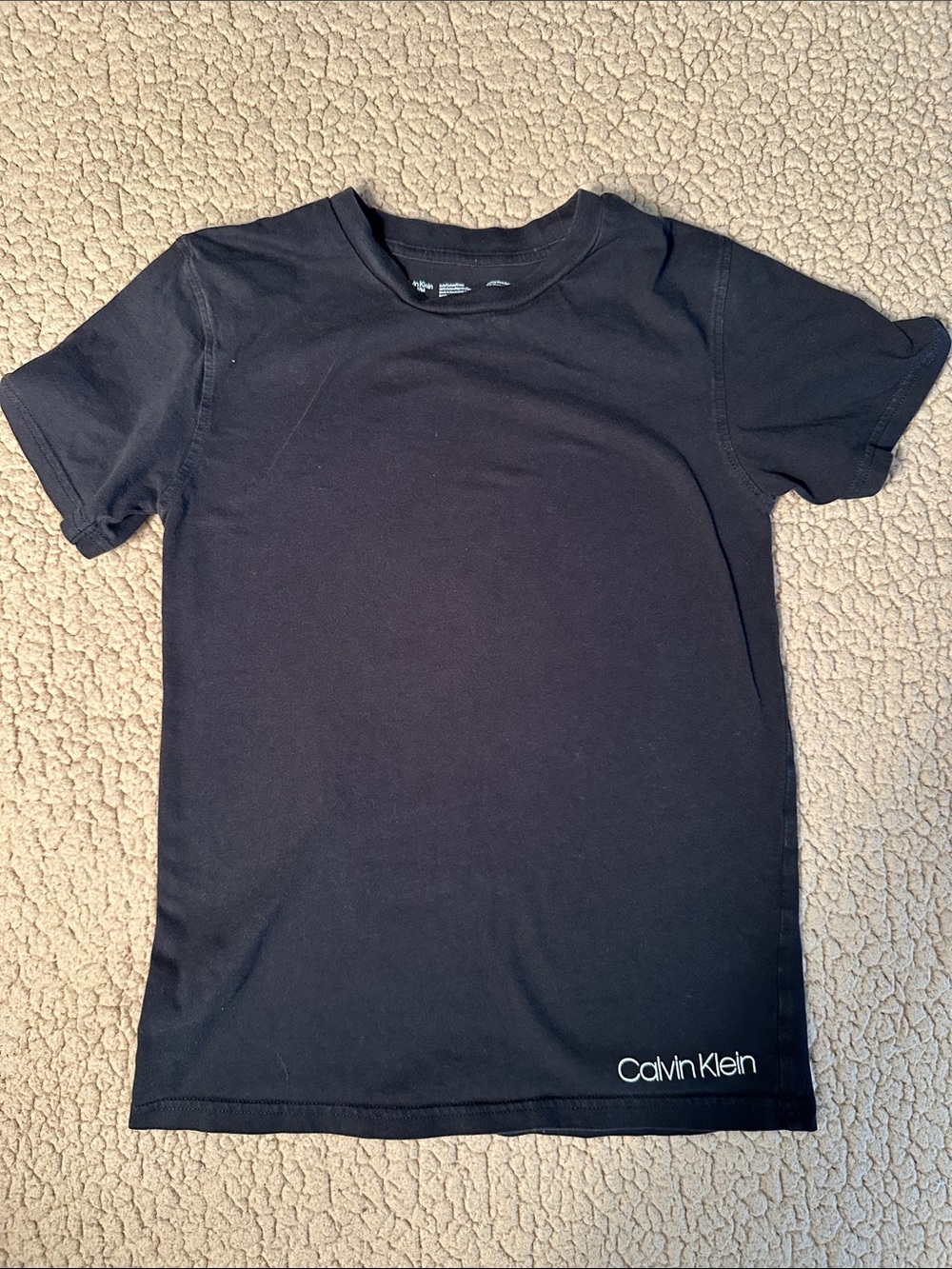 Calvin Klein Black Short-Sleeve Logo Tee
